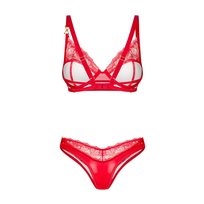 seksuali apranga - Obsessive OBS Bra Set 2XL/3XL - 4 nuotrauka