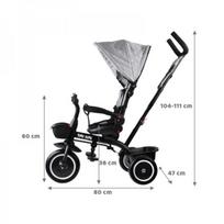tiny bike 3in1 - Tiny Bike triratukas 3in1, juodas/pilkas (Black/Grey) - 12 nuotrauka