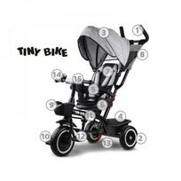 tiny bike 3in1 - Tiny Bike triratukas 3in1, juodas/pilkas (Black/Grey) - 13 nuotrauka