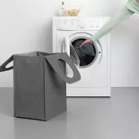 skalbiniu maisai - Brabantia Skalbinių krepšys Brabantia antracito spalvos 55 l - 3 nuotrauka