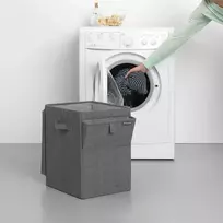 sulankstomas skalbiniu - Brabantia Skalbinių krepšys Brabantia sulankstomas antracito spalvos 35 l - 3 nuotrauka
