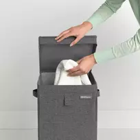 sulankstomas skalbiniu - Brabantia Skalbinių krepšys Brabantia sulankstomas antracito spalvos 35 l - 4 nuotrauka