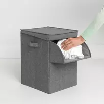 sulankstomas skalbiniu - Brabantia Skalbinių krepšys Brabantia sulankstomas antracito spalvos 35 l - 6 nuotrauka