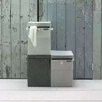 sulankstomas skalbiniu - Brabantia Skalbinių krepšys Brabantia sulankstomas antracito spalvos 35 l - 7 nuotrauka