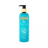 kondicionierius chi - CHI drėkinamasis kondicionierius su alaviju garbanotiems plaukams CHI Aloe Vera Detangling 739ml - 2 nuotrauka