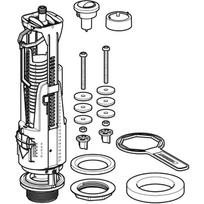 nuleidimo mechanizmas - Dvigubas vandens nuleidimo mechanizmas klozetui Geberit Impuls Basic 240 136.919.21.2 - 2 nuotrauka