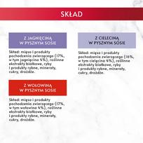 gourmet kaciu maistas - Šlapias kačių maistas Purina Gourmet Mon Petit Adult, ėriena/jautiena/veršiena, 0.050 kg, 6 vnt. - 3 nuotrauka