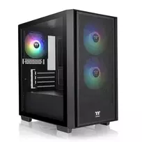 pc argb - Thermaltake Versa H16 TG ARGB Black (Juodas) - 2 nuotrauka