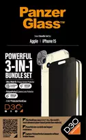 privacy screen protector iphone 15 - PanzerGlass "D3O Hardcase + Screen Protector Privacy + Lens iPhone 15" Transparent - 2 nuotrauka