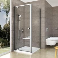 grudintas stiklas 80 - Dušo durys Ravak Pivot PDOP1-80, 80 cm x 190 cm, satino/skaidri - 3 nuotrauka