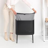 skalbiniu deze - Brabantia Skalbinių krepšys Bo Laundry Bin juodai matinės spalvos 60 l - 4 nuotrauka