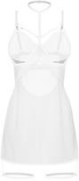 naktinis - Obsessive obs Chemise white L/XL seksualūs naktiniai - 4 nuotrauka