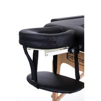 juodas sulankstomas staliukas - Sulankstomas masažo stalas Vip 2 (Black) - 9 nuotrauka