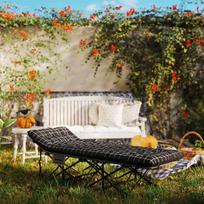 sulankstomos lova su ciuziniu - Outsunny Sulankstoma kempingo lova, juoda (Black), 190 x 67 x 37 cm - 2 nuotrauka