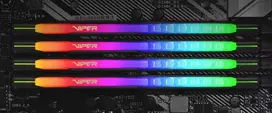 patriot ram ddr4 8gb - PATRIOT Viper Steel RGB Series DDR4 16GB 2x8GB KIT 3200MHz DIMM - 6 nuotrauka