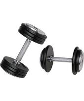 hanteliai - Metalinis hantelis inSPORTline PROfist 17.5kg - 2 nuotrauka