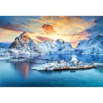puzzle castorland - Castorland Sunrise on Sakrisøy, Lofoten, Norway C-105366-2, 1000 det. - 2 nuotrauka