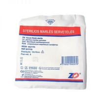 neaustines serveteles - Neaustinės medžiagos sterilios servetėlės, 10 x 10 cm, 4 sluoksnių, 5 vnt. - 2 nuotrauka