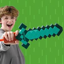 nerf soviniai - NERF Minecraft deimantinis kardas, G1437EU4 - 3 nuotrauka