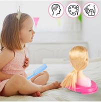lego galva - LEGO Lėlės galva su priedais Šviesiaplaukė (Blonde) - 3 nuotrauka