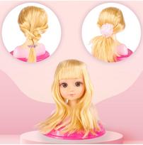 lego galva - LEGO Lėlės galva su priedais Šviesiaplaukė (Blonde) - 10 nuotrauka