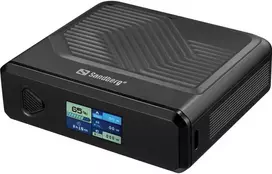 25 t - Sandberg Travel 20000mAh 100W Juodas (Black) - 1 nuotrauka