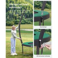 batutai 244 - Batutas Lean Sport Max, 244 cm, su tinklu, su kopėčiomis - 7 nuotrauka