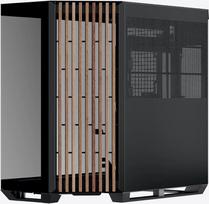 atx mid tower case - Apnx V1-W-BK-v1Wood/Black (Juodas) - 5 nuotrauka