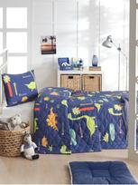 Lovatiesės komplektas Eponj Home Dinolar, Tamsiai mėlyna (Navy), 160x220, 2 dalys