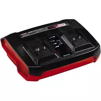 36v pakrovejas - Einhell 2x 4.0Ah & Twincharger Kit, 18 V, Li-ion, Juodas/Raudonas (Black/Red) - 2 nuotrauka