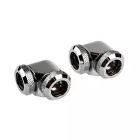 corsair cx - Corsair Hydro X Series XF Hardline 90° 12mm OD Fitting Twin Pack Chrome - 5 nuotrauka