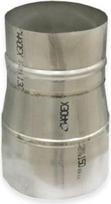 kaminas 100 mm - Kamino tarpmovė WADEX 125, D100/130 mm - 2 nuotrauka