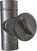 kaminai 120 - Kamino pravala apvalia anga WADEX 112, D120 mm - 2 nuotrauka