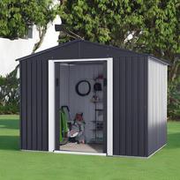 185 - Metalinis sodo sandėliukas Timbela M4,61 m², Antracitas (Anthracite) - 3 nuotrauka
