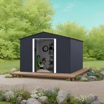185 - Metalinis sodo sandėliukas Timbela M4,61 m², Antracitas (Anthracite) - 4 nuotrauka
