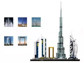 lego skyline - LEGO Architecture Dubajus 21052  - 4 nuotrauka