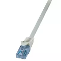 pvc tinklai - LogiLink Patch Cable Cat.6A 10GE Home U/UTP EconLine 3m Grey - 2 nuotrauka