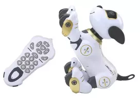nuotoliniu budu valdomas robotas - Lean Toys Nuotoliniu būdu valdomas interaktyvus robotas šuo Auksinis (Golden) - 3 nuotrauka