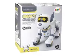 nuotoliniu budu valdomas robotas - Lean Toys Nuotoliniu būdu valdomas interaktyvus robotas šuo Auksinis (Golden) - 4 nuotrauka