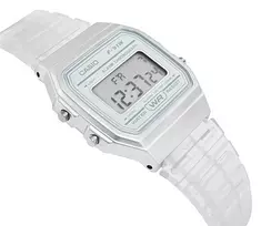 casio vintage laikrodziai - Casio Retro Vintage F-91WS-7DF Juodas (Black) + Dėžutė (Box) - 2 nuotrauka