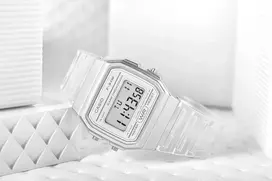 casio vintage laikrodziai - Casio Retro Vintage F-91WS-7DF Juodas (Black) + Dėžutė (Box) - 4 nuotrauka