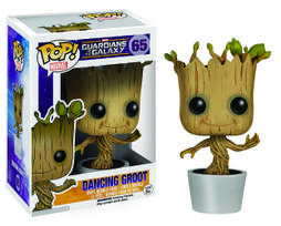 funko pop figures - Žaislinė figūrėlė Funko POP! Guardians of The Galaxy Dancing Groot 5104F, 9.5 cm, ruda/balta - 2 nuotrauka