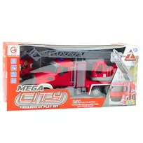 masina su pultu - LEAN Toys Gaisrinė mašina su nuotolinio valdymo pultu 1:24, Raudona (Red) - 4 nuotrauka