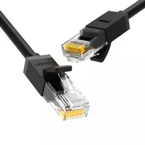 tinklo kabeliai utp cat 6 - Ugreen 20164 Ethernet patchcord cable RJ45 Cat 6 UTP 1000Mbps 10m Black - 2 nuotrauka