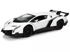 radija su pulteliu - Lean Toys Radijo bangomis valdomas Lamborghini Veneno 1:24 Baltas (White) su pulteliu - 2 nuotrauka