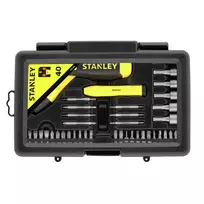 atsuktuvas ratchet - 38 dalių sukimo antgalių rinkinys Stanley 0-63-038 - 2 nuotrauka