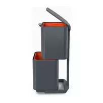 siuksliadeze rusiavimui - Joseph Joseph Totem Compact šiukšliadėžė rūšiavimui 40 l Pilka (Grey) - 2 nuotrauka
