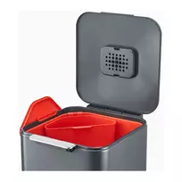 siuksliadeze rusiavimui - Joseph Joseph Totem Compact šiukšliadėžė rūšiavimui 40 l Pilka (Grey) - 5 nuotrauka