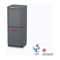 siuksliadeze rusiavimui - Joseph Joseph Totem Compact šiukšliadėžė rūšiavimui 40 l Pilka (Grey) - 6 nuotrauka