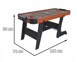 air hockey stalas - RAMIZ Žaidimų stalas "Hockey" rudas (Brown) - 2 nuotrauka